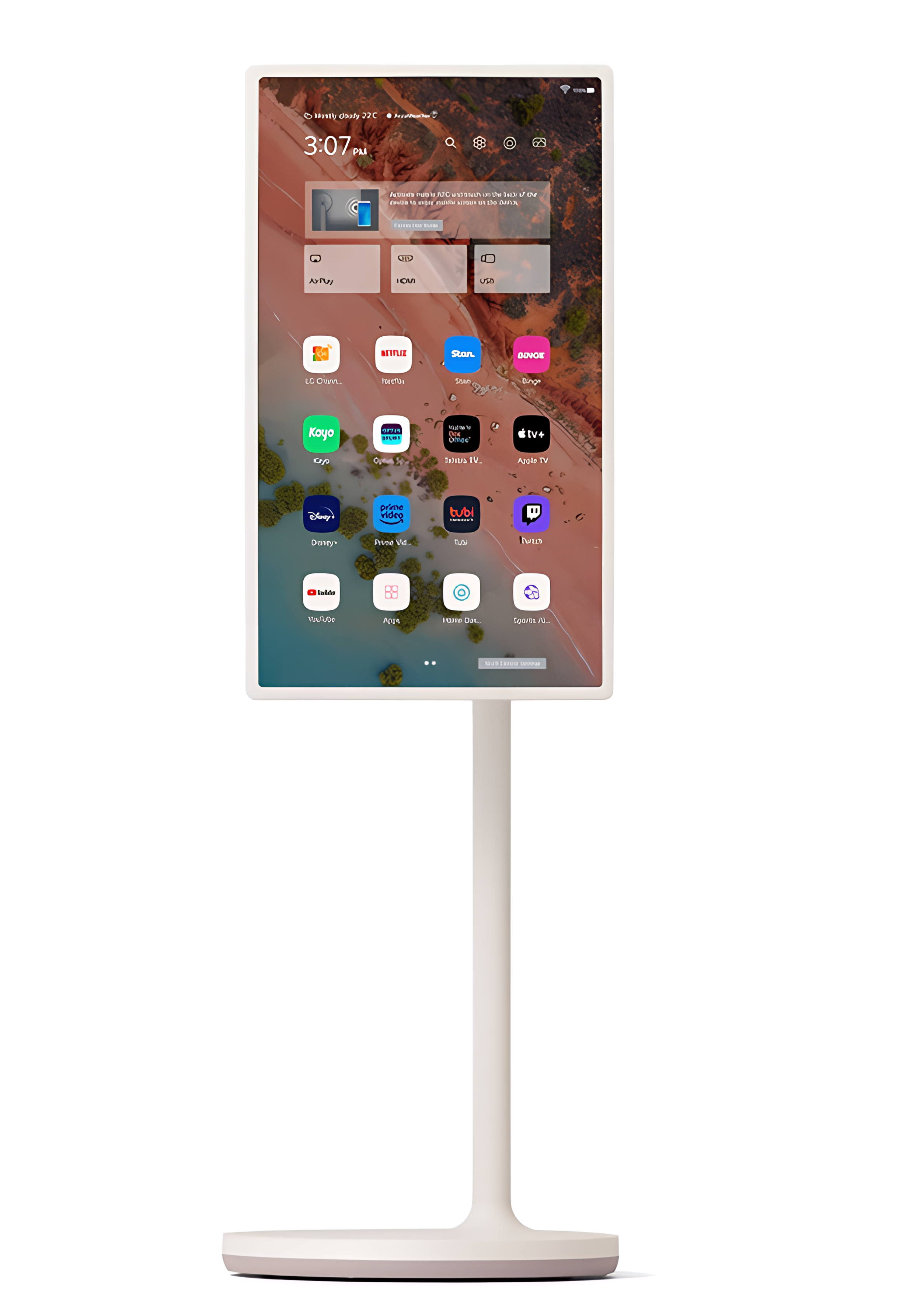 StanbyME 27/32 inch oprolbaar smart touchscreen met 8 uur batterijduur