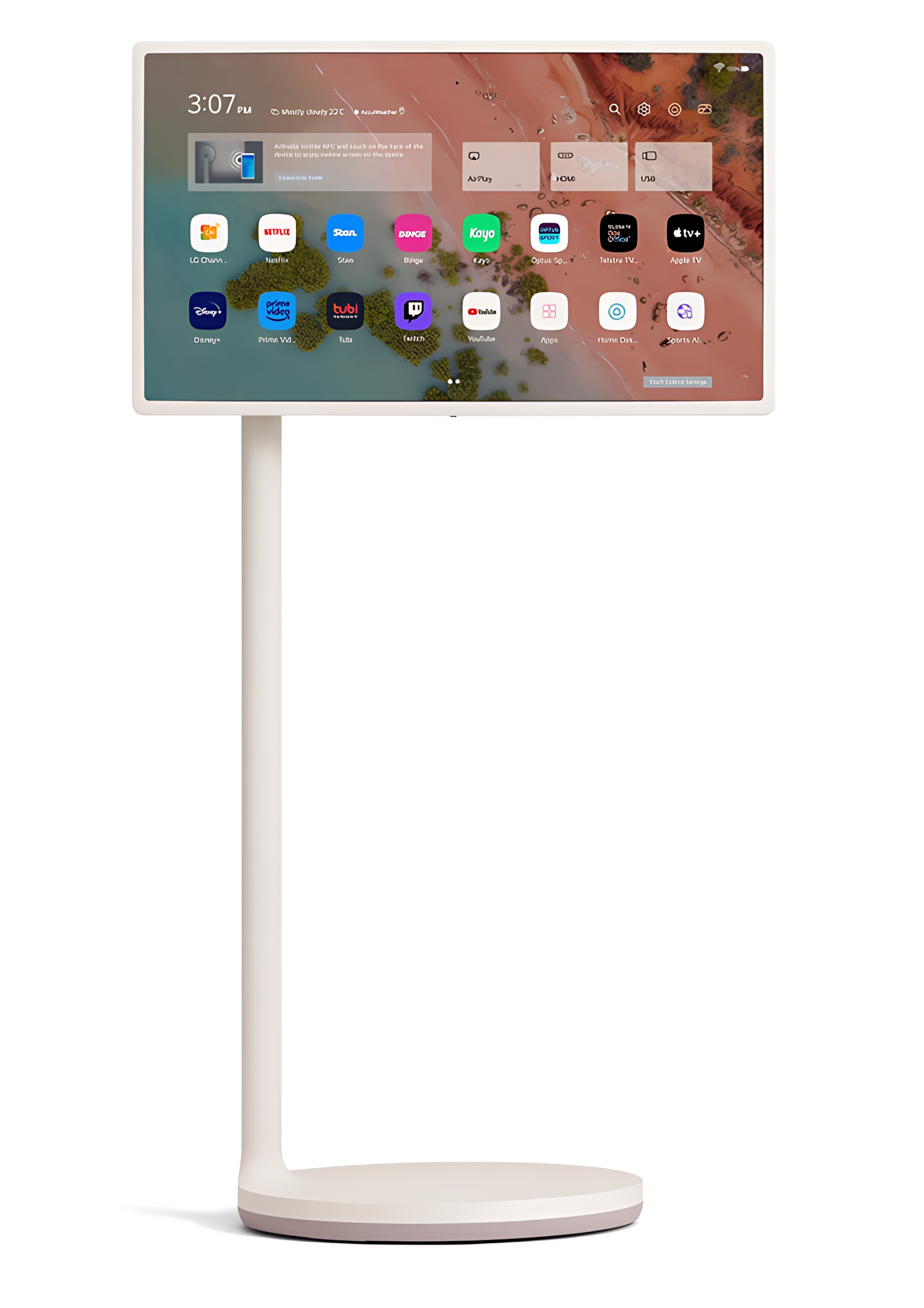 StanbyME 27/32 inch oprolbaar smart touchscreen met 8 uur batterijduur